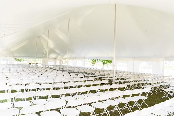 White chairs for any event.