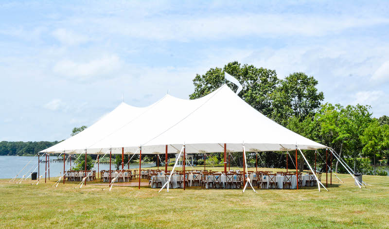 large tidewater sail cloth event tent